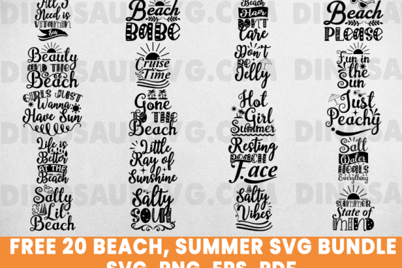 Beach svg bundle